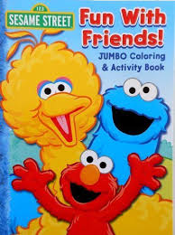 Sesame Street Coloring Book Fun With Friends Featuring Elmo Big Bird And Cookie Monster On The Cover By Bendon Publish Sesame Street Bird Drawings Big Bird