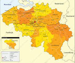 Belgium Zip Code Map Digital Postcode Map Belgium 2-Digit 646 | The World Of Maps.com