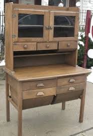 antique oak baker's cabinet or hoosier