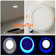 Lampu tl (fluorescent) jenis lampu ini juga dikenal dengan lampu neon. Lampu Panel Plafon Rumah Led 3 Mode Putih Ring Biru Shopee Indonesia