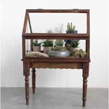 Santoro Wood Terrarium Birch Lane Terrarium Display Terrarium Table Decor