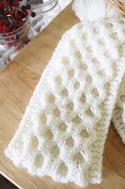 The jumper has textured rib stitches for the cuffs and hem and is finished with a really simple boatneck so no shaping. Easy Honeycomb Cable Knit Scarf Pattern Free