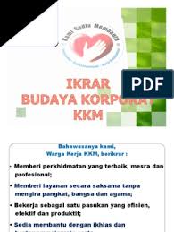 Bangsa yang sihat aset negara. Ikrar Kkm