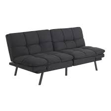 Shop at everyday low prices for a variety of futons, sofa beds & pull out beds of all popular styles. Mainstays Memory Foam Futon Black Suede Fabric 72 Walmart Com Walmart Com