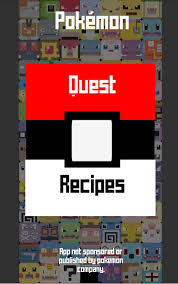 Red pokémon · blue soda a la cube. Pokemon Quest Recipes For Android Apk Download