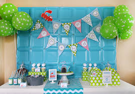 Amazing ways to decorate your tables and kitchen home decorations are extremely important to us and the more time we spend online looking for inspiration. Green Blue Modern Train Birthday Party Pizzazzerie