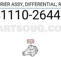 4111026440 Toyota CARRIER ASSY, DIFFERENTIAL, REAR