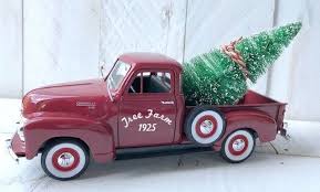 .christmas decor, red truck decor, farmhouse truck, old red truck, vintage truck with tree. Excited To Share This Item From My Etsy Shop Diecast Vintage Pickup Truck Vintage Truck Decor Farmhouse Truc Red Truck Decor Truck Decor Christmas Tree Truck