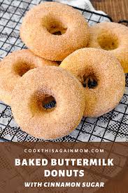 This Baked Buttermilk Donuts With Cinnamon Sugar Recipe Is Simple Enough To Make Any Morning Of T Buttermilk Recipes Cinnamon Sugar Recipes Baked Donut Recipes