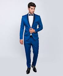 Den perfekten anzug auf rechnung bestellen. Slim Fit Herren Smoking In Hellblau Anzug Hochzeit Buhne Sakko Ebay