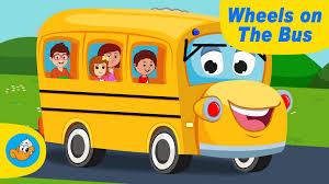The Wheels On The Bus Go Round And Round Children Rhyme With Lyrics Nursery Rhymes Songs Kids Nursery Rhymes Rhymes For Kids