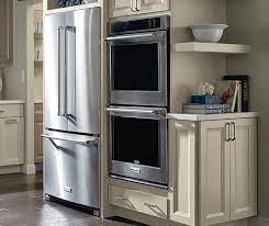 The wide bottom drawer and deep upper. Double Oven Cabinet Diamond Cabinetry