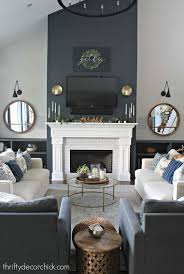 Nontraditional Colors For The Fall Mantel Accent Walls In Living Room Living Room With Fireplace Family Room Design