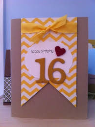 16th Birthday Cards For Guys Stampin Connection 16th Birthday Card Happy 16th Birthday Birthday Cards For Boys