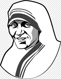 In this video, i have shown. M Teresa Drawing 500 White Face Png Pngegg