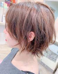 ゆるふわパーマショートボブ yk 407 ヘアカタログ 髪型 ヘアスタイル afloat アフロート 表参道 銀座 名古屋の美容室 美容院 ショート パーマ パーマ ショートボブ ヘアスタイル