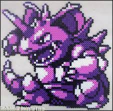 Nidoking Bead Sprite Bead Sprite Perler Bead Art Pixel Art