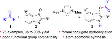 Main group chemistry has also played a role in the evolution of ideas that led to the award of other nobel prizes. N Heterocyclic Carbene Catalyzed Formal Conjugate Hydroacylation An Atom Economic Synthesis Of 1h Indol 3 Yl Esters The Journal Of Organic Chemistry X Mol