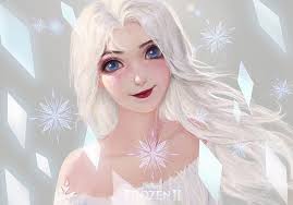 Elsa, snow queen, face, white, kat yf, katyfart, katyf, art, luminos,  fantasy, HD wallpaper