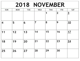Daily November 2018 Printable Calendar Free Printable Calendar Templates Printable Calendar Template November Printable Calendar