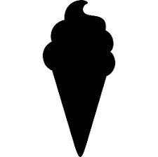 Black And White Ice Cream Cones Clipart Pin On Silhouette