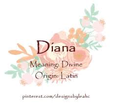 Baby Girl Name Diana Meaning Divine Origin Latin Www Pinterest Com Designsbyleahc Diana Babyname Names With Meaning Sanskrit Names Girl Names