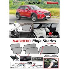 Snap shades offers stylish sun protection for the passengers with mazda car shades. Buy Mazda Cx 3 2015 2019 Ninja Shades Uv Proof Custom Fit Car Door Window Magnetic Sun Shades 7pcs