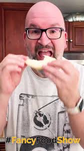 OMG what is it? It’s cheese! A tasty mild and creamy white cheese with a  slight tartness. Just another delicious find from the #FancyFoodShow.