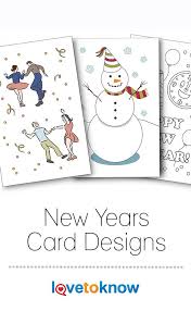 New Years Card Designs Lovetoknow New Year Card Design Card Design New Year Card