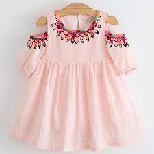 Diva Peachy Cold Shoulder Kids Dress Little Girl Dresses Girls Dresses Summer Girl Outfits