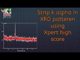 Strip K Alpha For Rietveld Refinement In Xrd Data Using Xpert Highscore Data Alpha Stripping