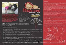 Comfy Cone E Collar For Dogs Cats Black X Small