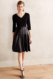 Vegan Leather Fit And Flare Dress Fashion Gorgeous Black Dress Fit And Flare Dress