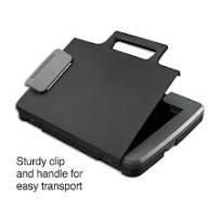 Plastic Storage Clipboard, Letter Size, Black (28541)