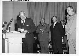 Major Earl Blackman Speaks at the Dedication of the 35th Division Exhibit