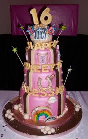 This cake just tastes like a celebration! Sweet 16 Cakes Decoration Ideas Little Birthday Cakes