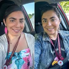 I have been using @btan.rocks Glow Your Own Way clear gel self tan gel for  2 days and this is the result! Day 1 picture is to the left and Day 2