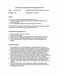 Classroom Ior Management Plan Template Templates Examples A