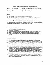 classroom ior management plan template templates examples a