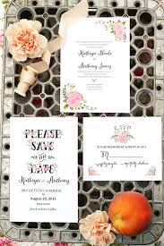 Invitations come with matching envelopes, stamps, and optional inserts, such as photo and text cards. Pretty As A Peach Bridal Shower