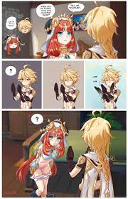 aether, nilou, and sayu (genshin impact) drawn by luizhtx | Danbooru