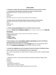 Skema jawapan malaysia dan kerjasama masyarakat antarabangsa. Conton Soalan Usaha Usaha Malaysia Peranan Dan Penglibatan Malaysia Politik Dan Keselamatan