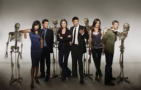 With emily deschanel, david boreanaz, michaela conlin, t.j. 13 Pics That Were Actually Used To Promote The Show Bones Bones Tv Series Bones Tv Show Bones Tv