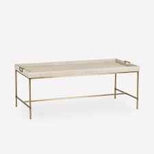 Side tables & sofa tables. Andrew Martin Edith Coffee Table Ivory Shagreen Olivia S