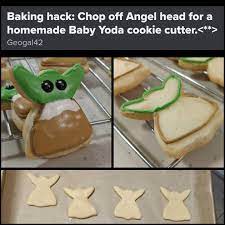 Add everyone's favorite fall ingredient to these beloved cookies: Christmas Cookies R Babyyoda Baby Yoda Grogu Star Wars Cookies Food Cookie Hacks