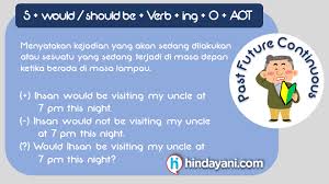 Sedangkan kalimat verbal (verbal sentences) adalah kalimat yang menggunakan kata kerja sebagai predikatnya dan dilanjutkan dengan object atau complement. 101 Materi Grammar Past Future Tense Simple Perfect Continuous