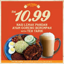 Sejuta rasa 267.444 views1 year ago. 6 Apr 2020 Onward Teh Tarik Place Nasi Lemak Promotion Everydayonsales Com