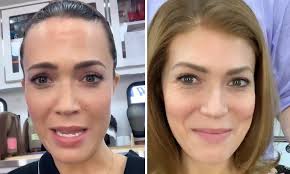 Mandy moore hasn't aged since 2001, just her eyebrows. Mandy Moore Shares Facial Transformation Into Older Version Of Her This Is Us Character Rebecca Daily Mail Online