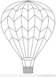 Easy and free to print hot air balloons coloring pages for children. Balloon Template Free Bitem