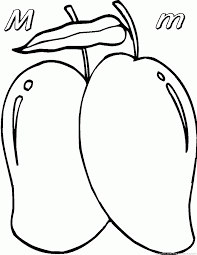 This printable tree coloring page features a cotton tree. Mango Coloring Pages